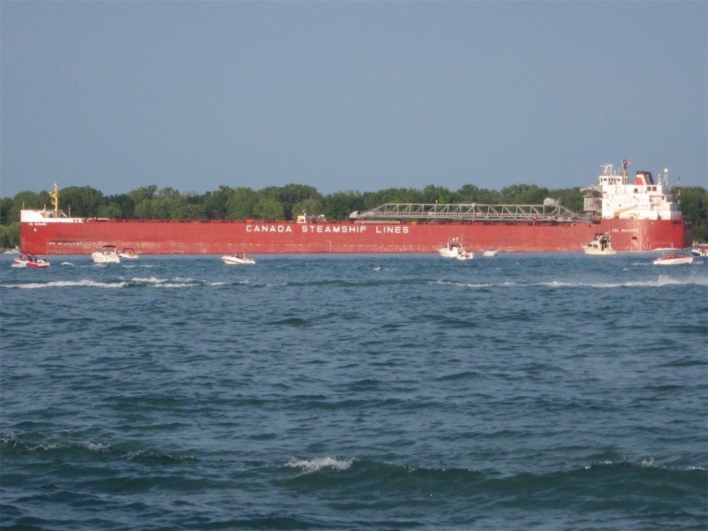 Canada Steamship Lines Freighter on Lake St. Clair