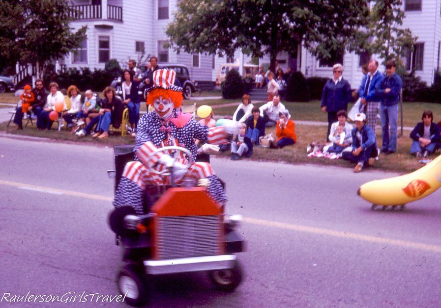 Clown in the Algonac Pickerel Tournament Parade