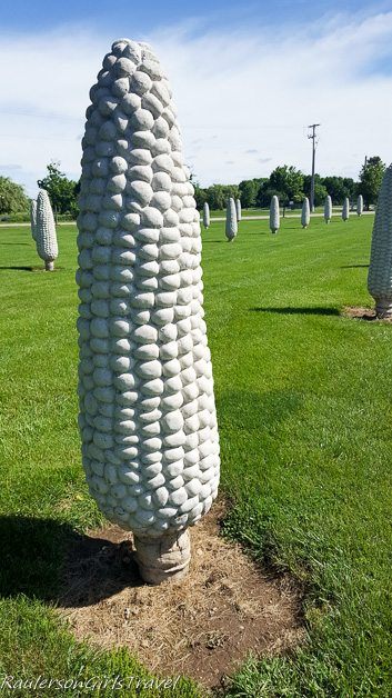 Concrete Ear of Corn at Field of Corn in Dublin, Ohio