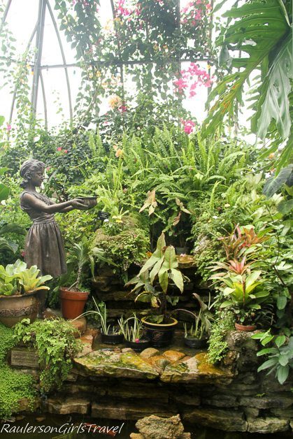 Sculpture & Water Garden at the Anna Scripps Whitcomb Conservatory