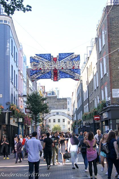 Carnaby Street in Soho, England - The Ultimate 2-Week Itinerary to England & Scotland