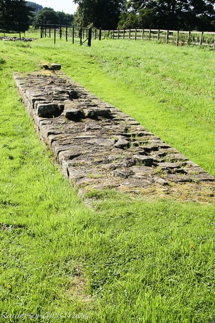 Hadrian's Wall at Chesters Roman Fort in England