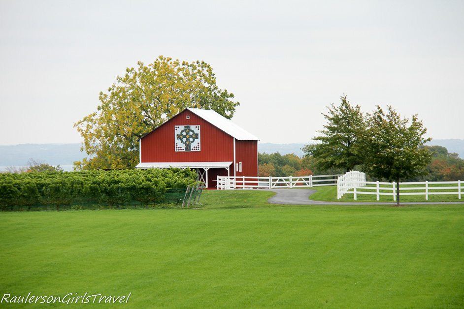 Red barn in Traverse City, Michigan