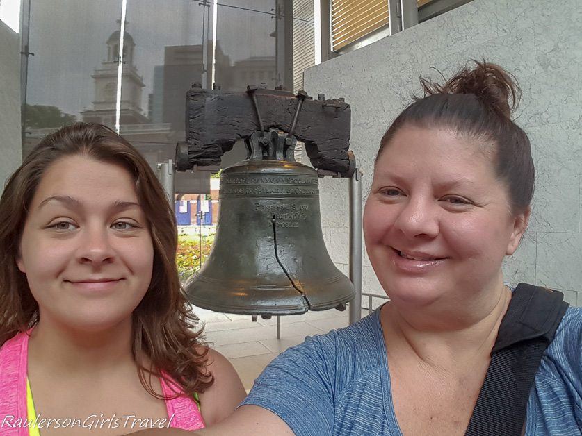 Kayla and I touring the Liberty Bell