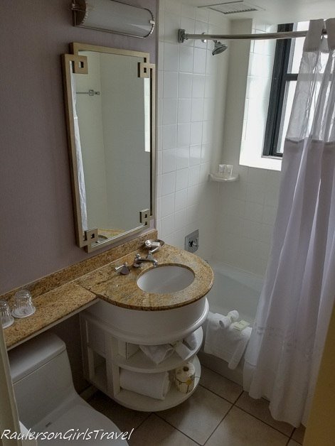Bathroom at the Peabody Hotel