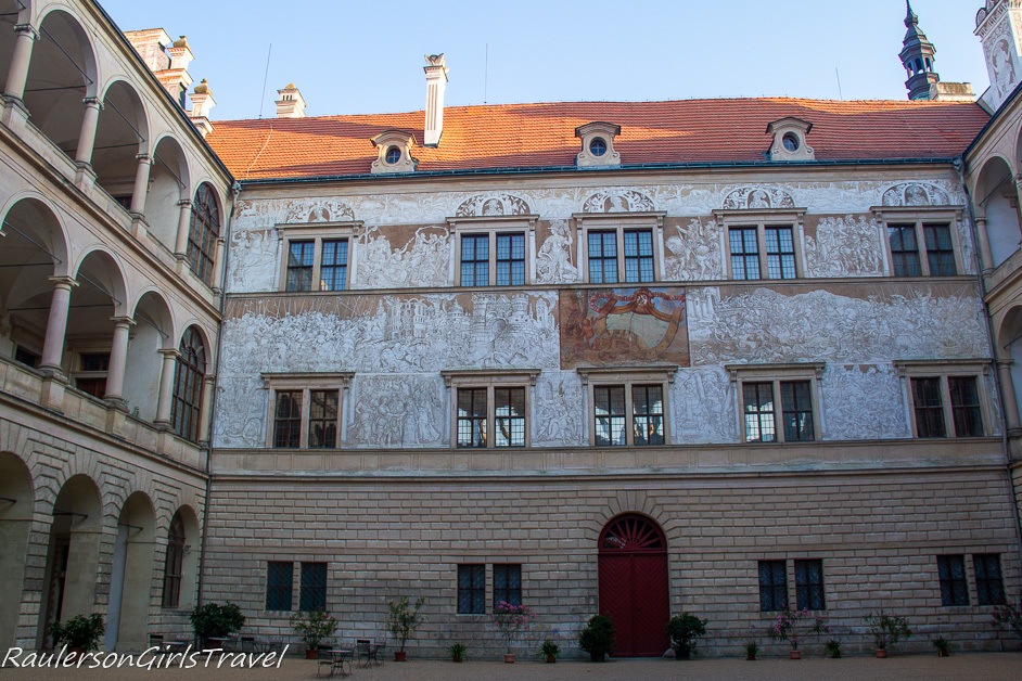 Litomyšl Castle inside courtyard