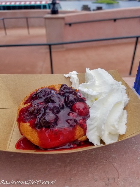 Belgian Waffle with Berry Compote