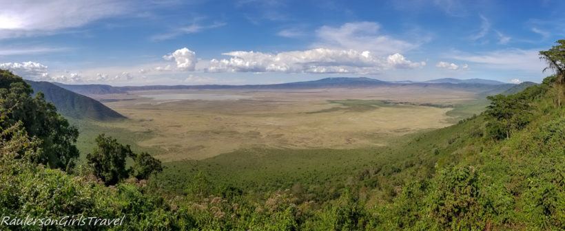 Panoramic View of Ngorongoro Crater