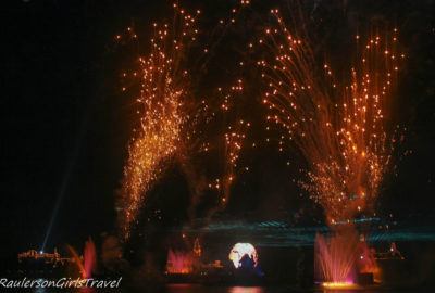 Illuminations Earth Globe and firework spray