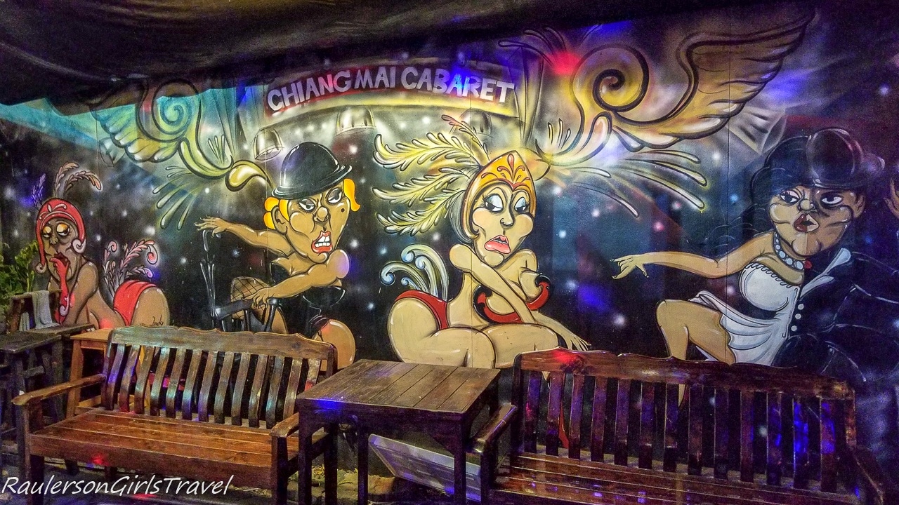 Chiang Mai Cabaret wall mural