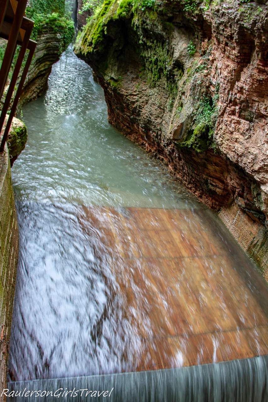 the dam at the second waterfall