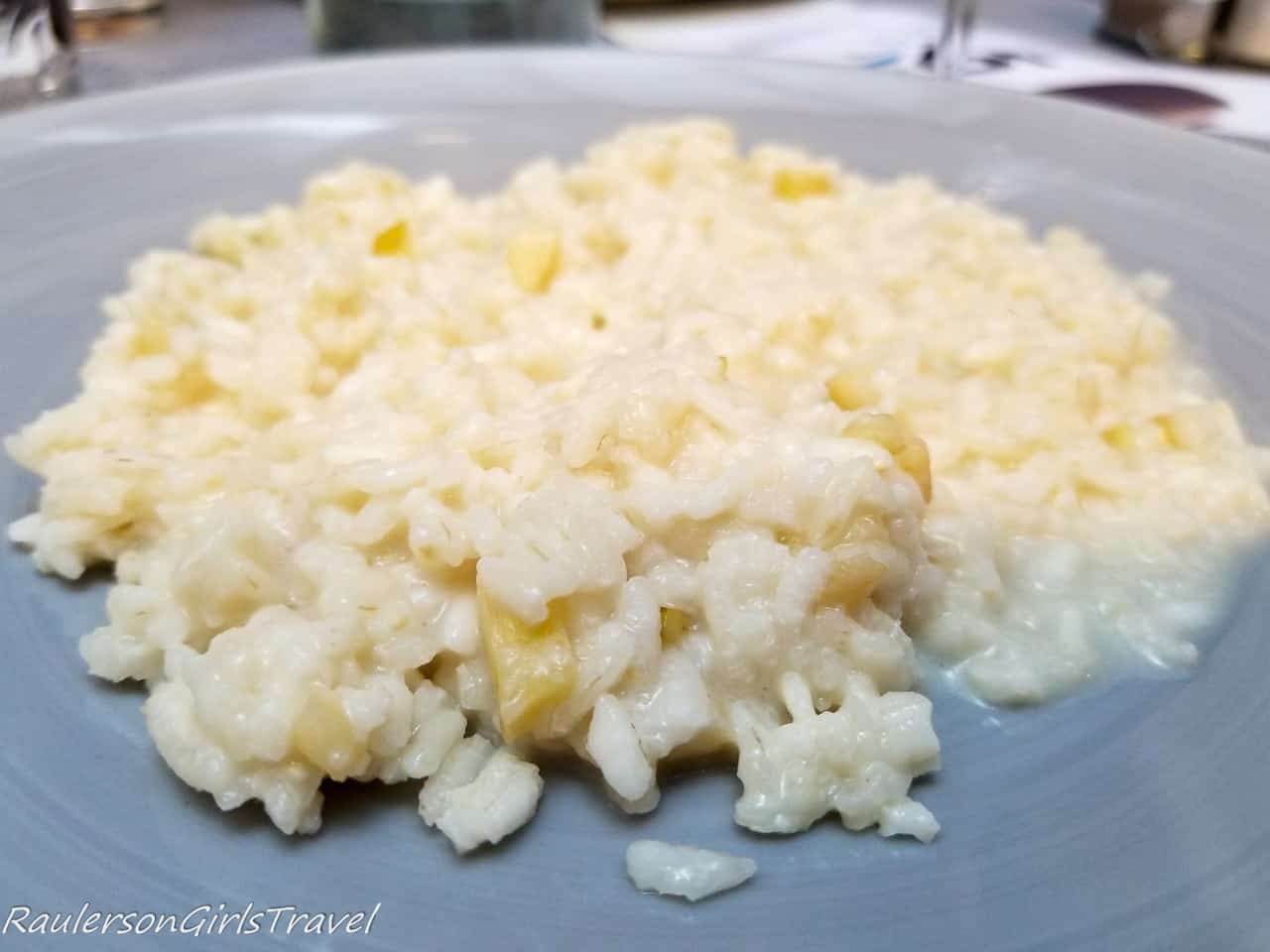 Risotto with Trentodoc with apples