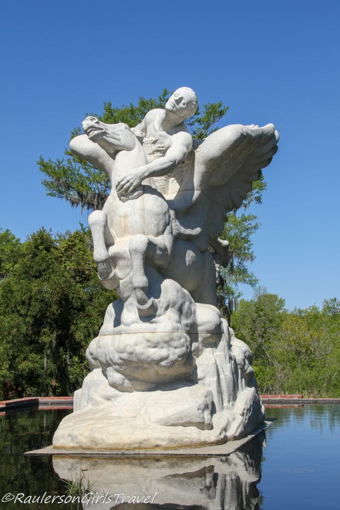 Laura Gardin Fraser's 1954 "Pegasus" statue at Brookgreen Gardens