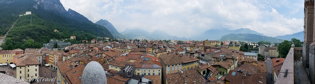 Panoramic view of Riva del Garda from Apponale Tower