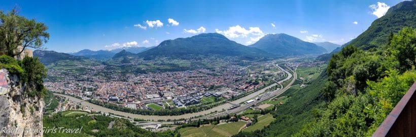 Panoramic view of Trento from Sardagna