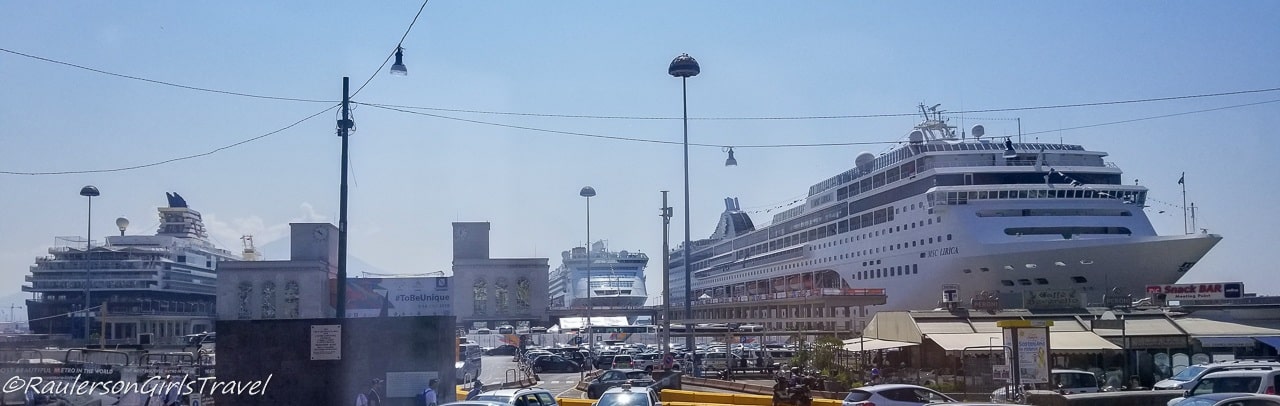 Cruise Ships in Naples, Italy