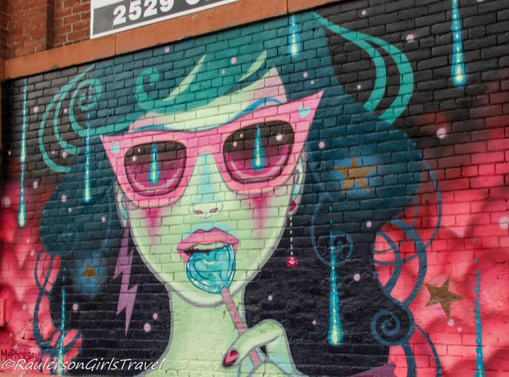 2018 Murals in the Market - Girl with Lollipop
