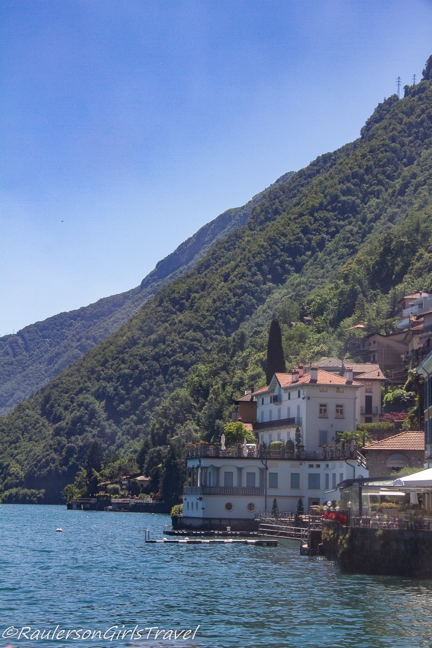 Houses on the edge of Lake Como