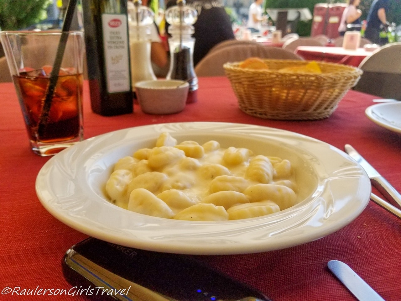 Gnocchi Lunch at Why Not Restaurant in Como, Italy