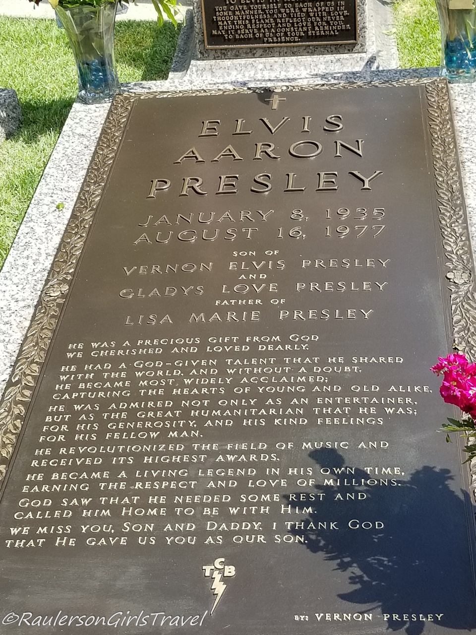 Elvis Presley's Grave Marker at Graceland