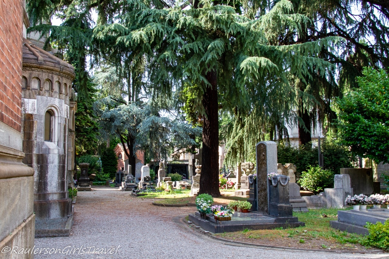 Graves and Mausoleums in Cimitero Monumentale