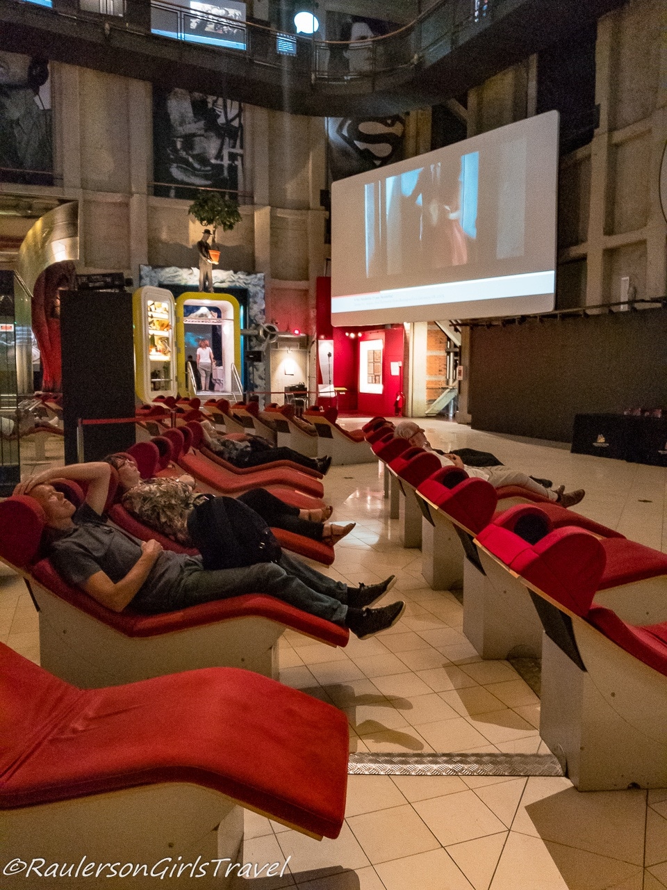 Lounging in the Movie Theater in the National Museum of Cinema