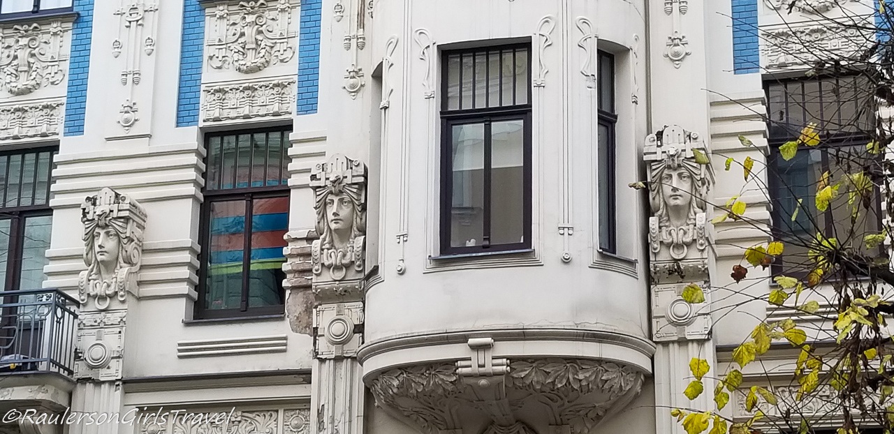 Art Nouveau facade in Riga