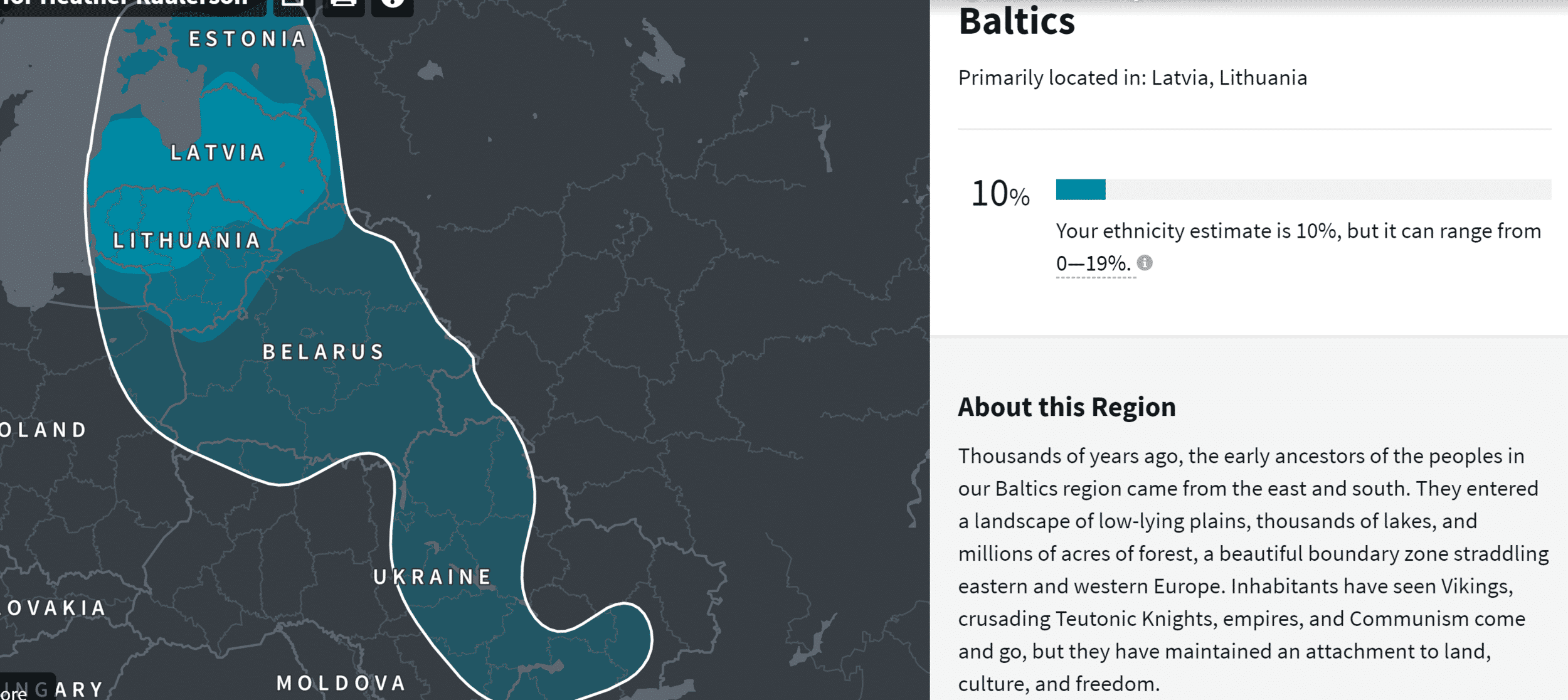 Baltic States DNA results