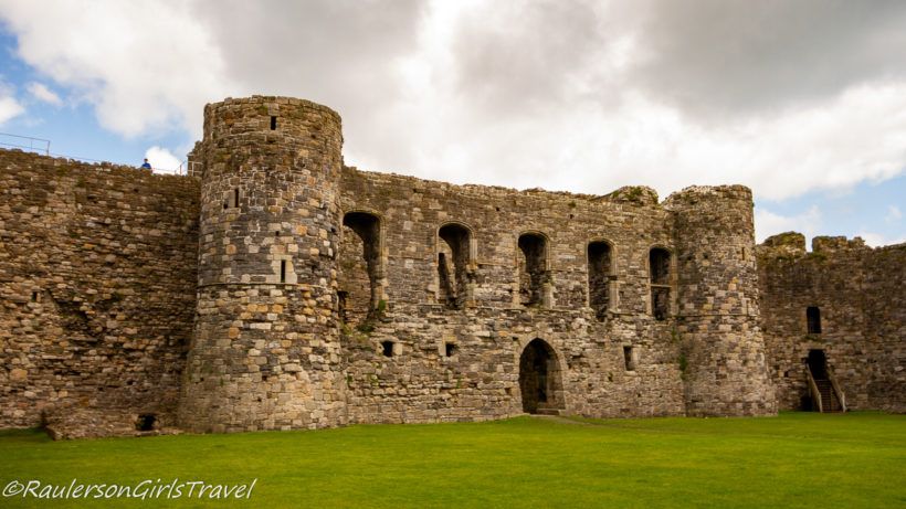 Inside wall of Beaumaris Castle
