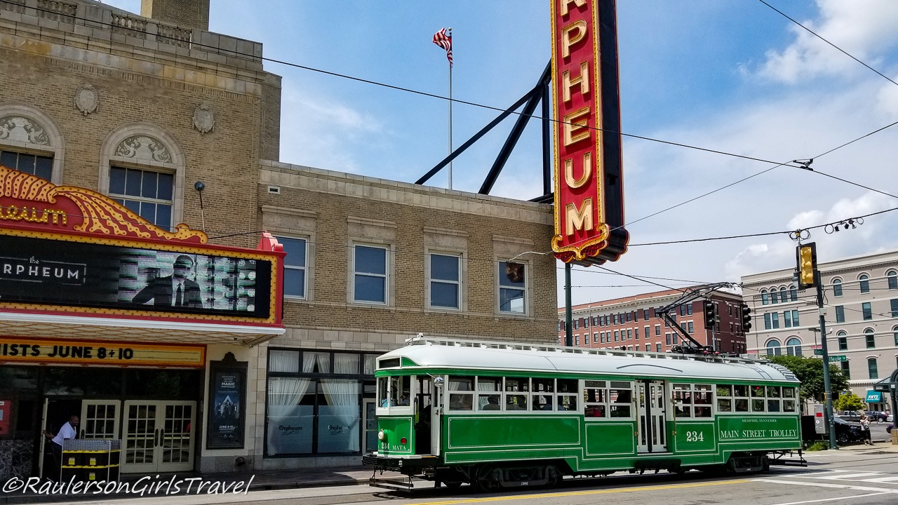 Trolley in downtown Memphis