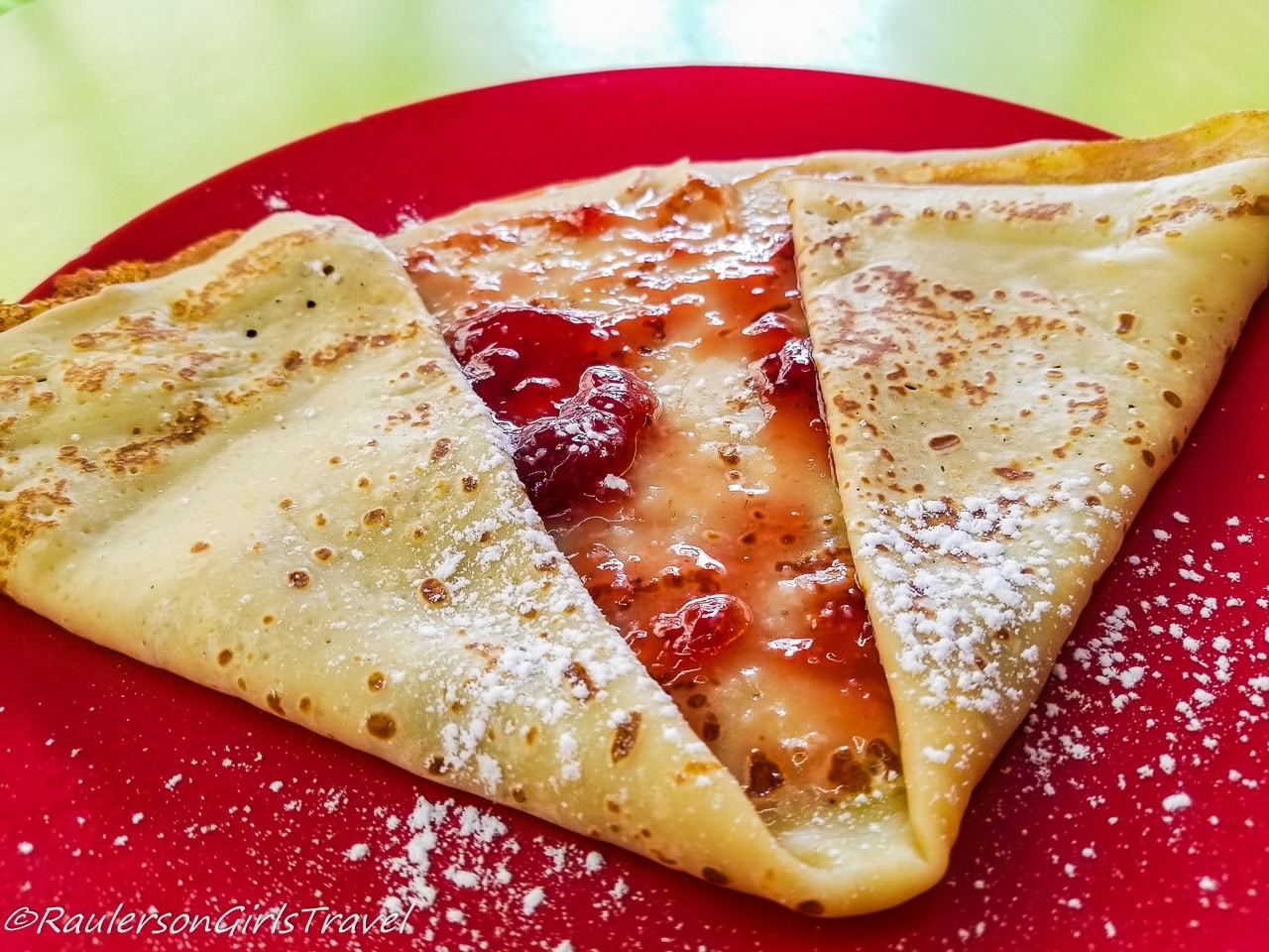 Strawberry Crepe in France