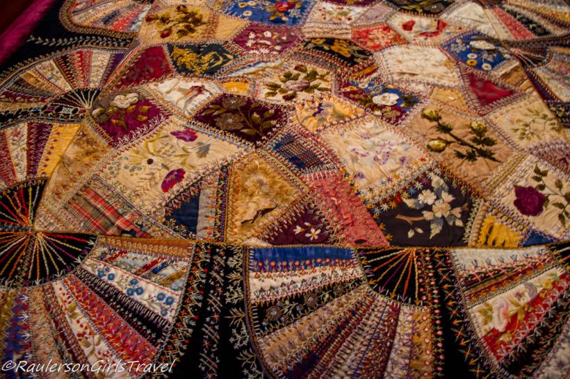 Crazy Quilt with embroidery