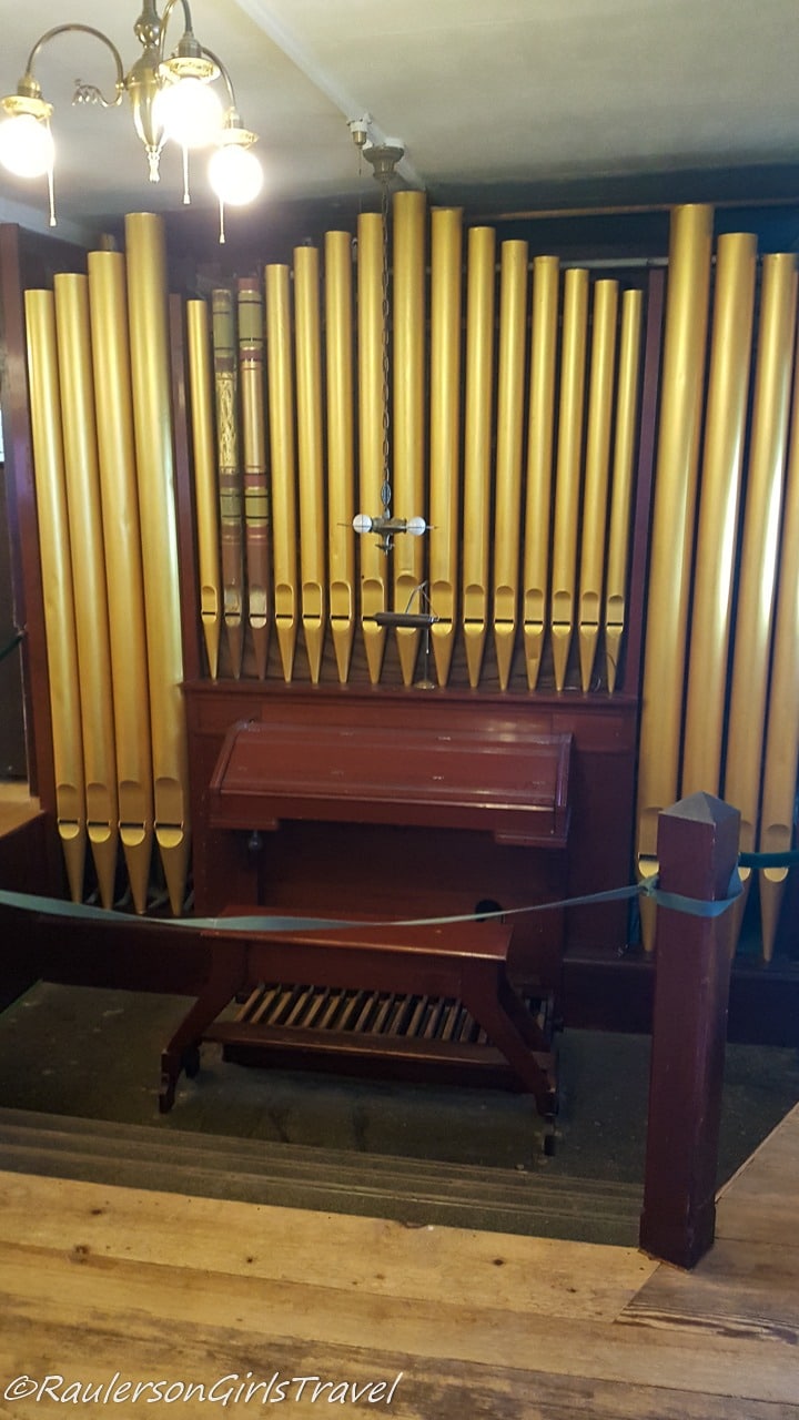 Organ at the Canterbury Shaker Village