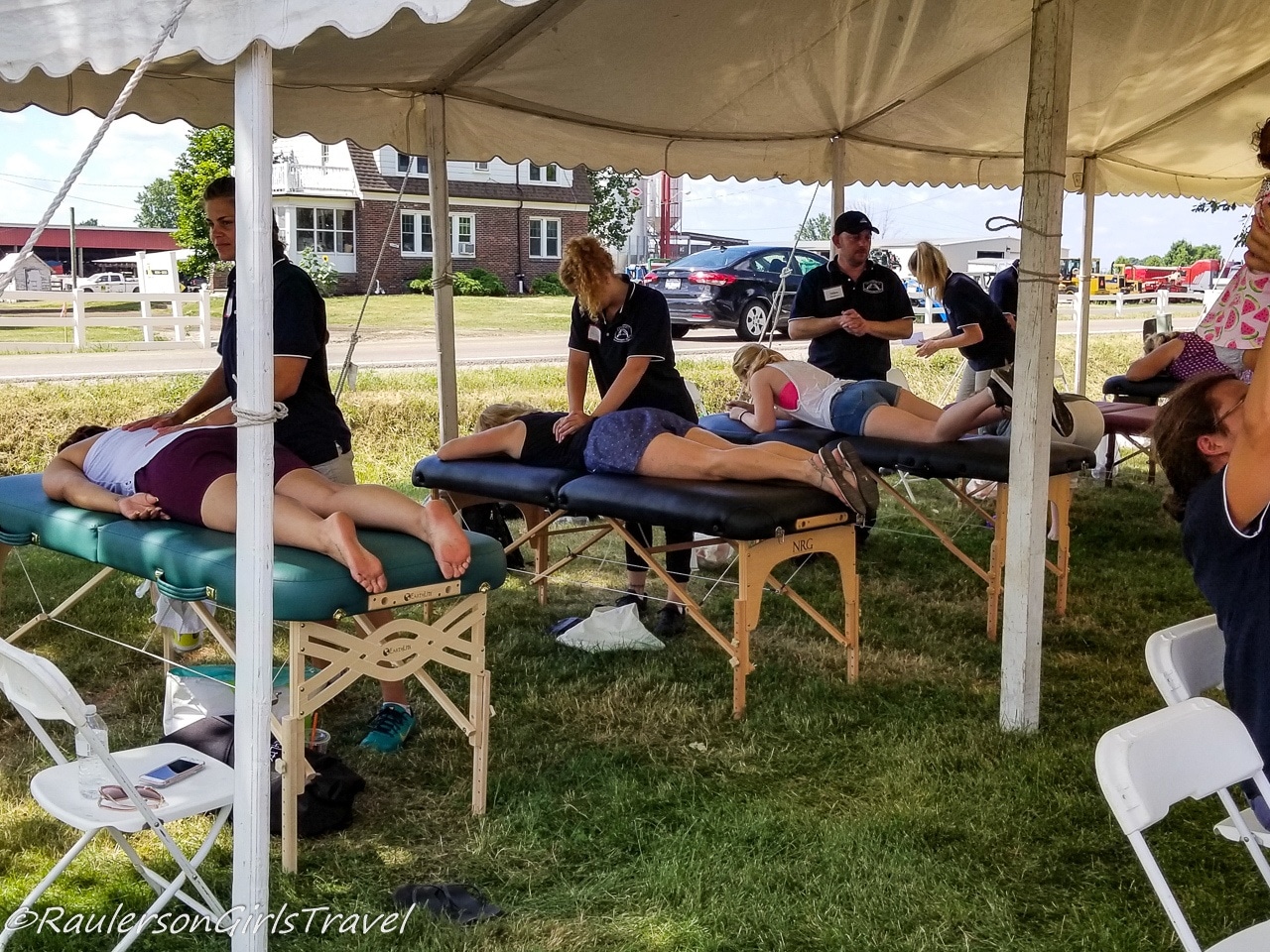 Massages at the Michigan Lavender Festival