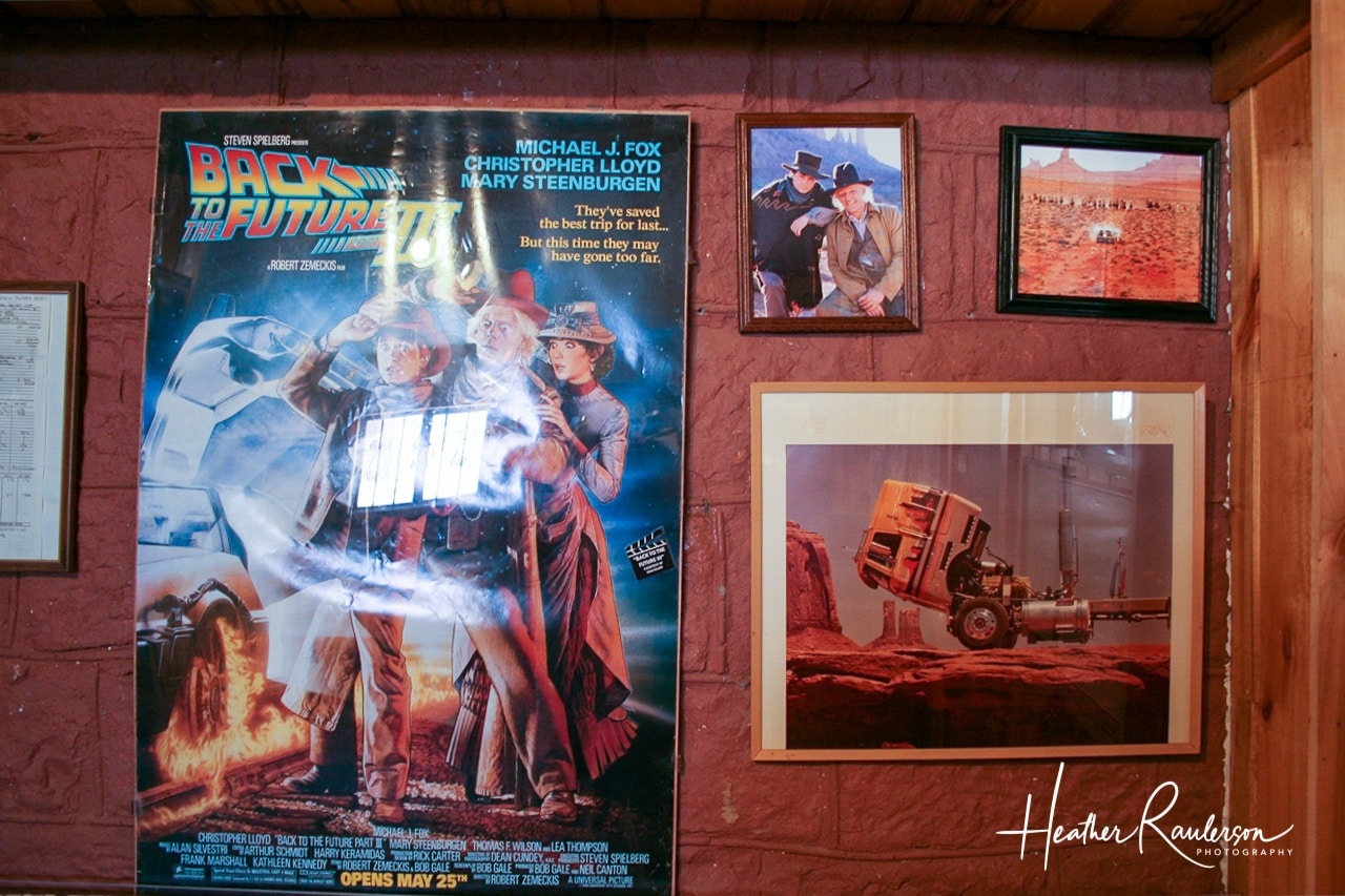Back to the Future film photos and posters in Goulding's Museum
