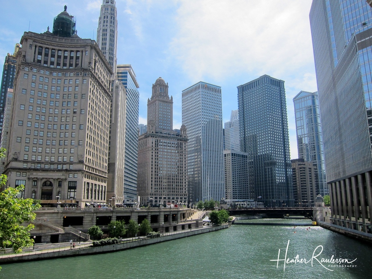 View of Chicago Architecture from the river
