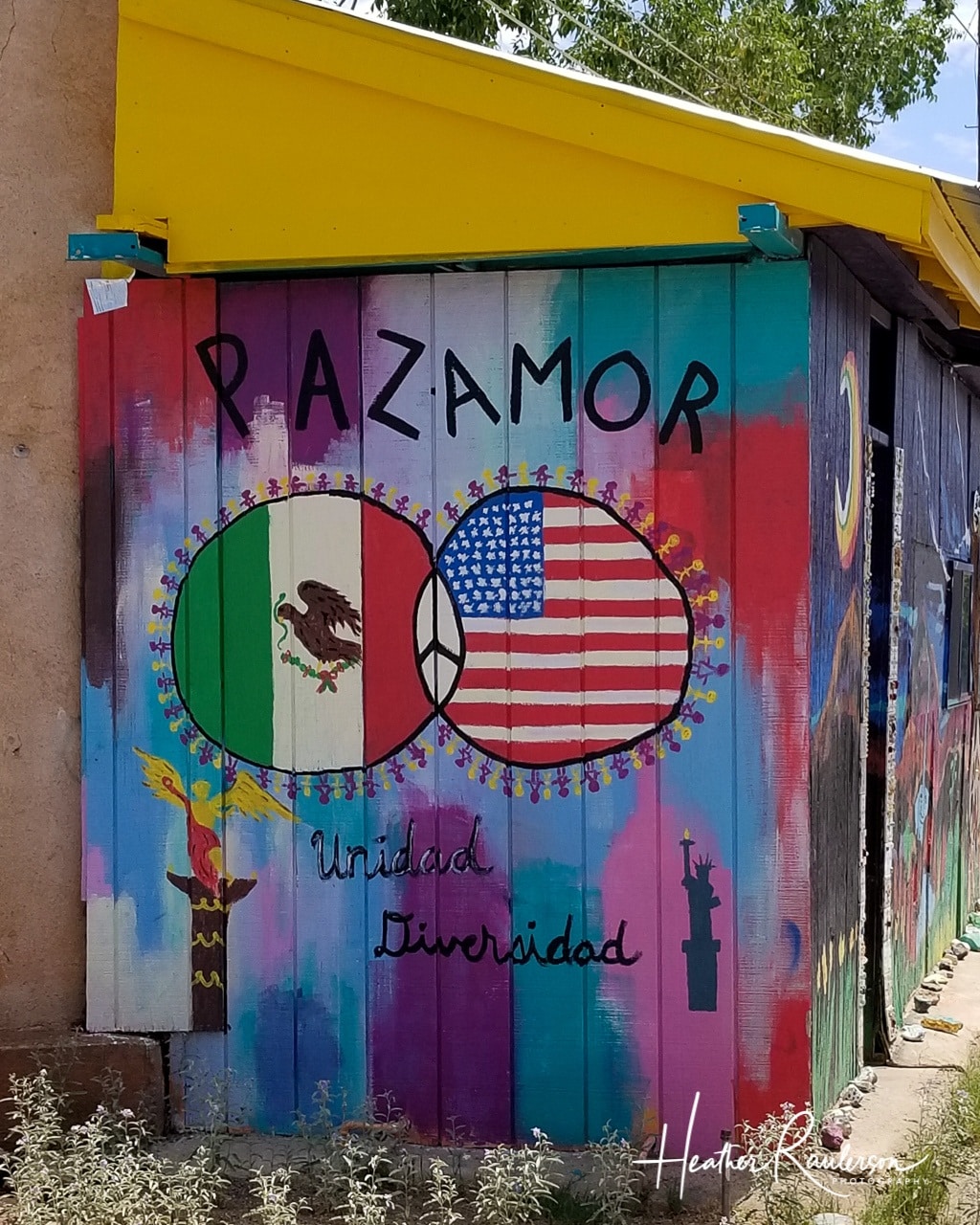 Street Art in the border town of Naco, Mexico