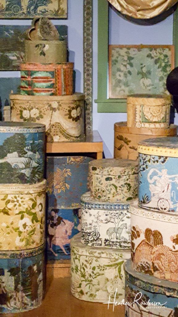 Bandboxes and Hatboxes in the Hat and Fragrance Textile Gallery