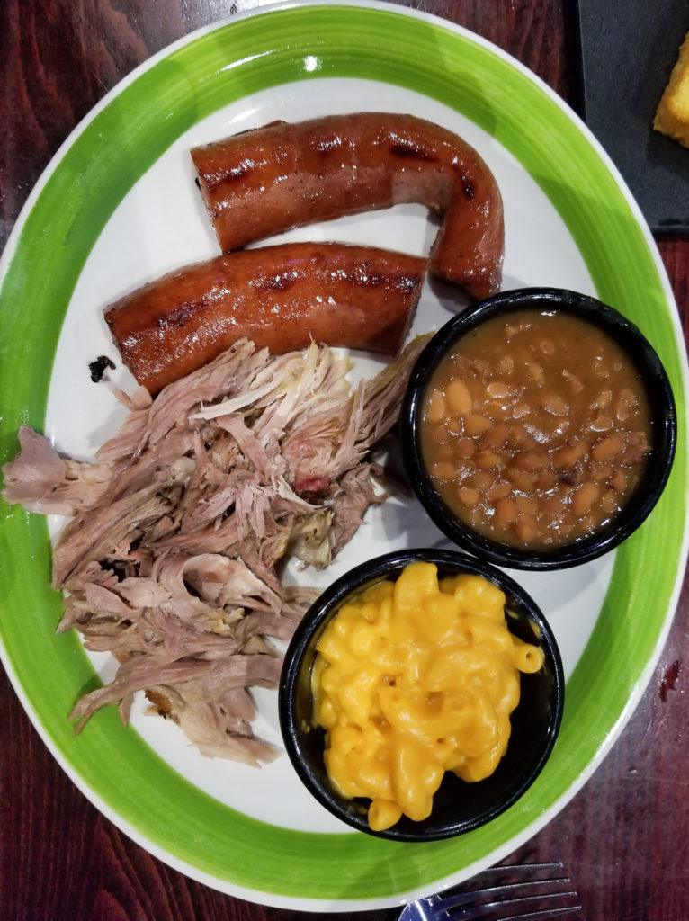 Sausage and Pork BBQ at Sweet Carolina's in Myrtle Beach