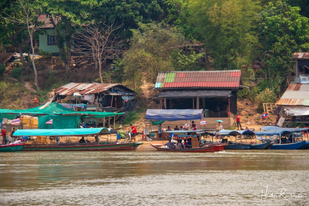 Activity on the Mekong River Banks