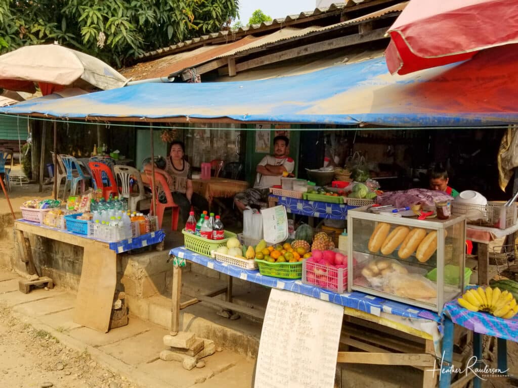 Food Stop at Slow Boat Pier in Huay Xai