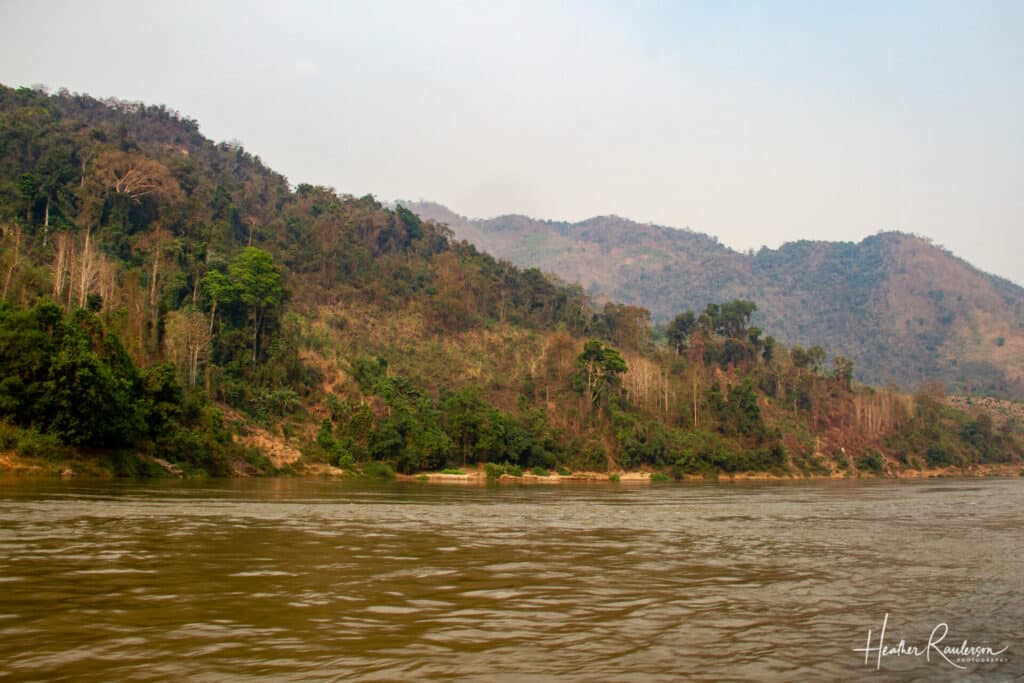 Hillsides along the Mekong River