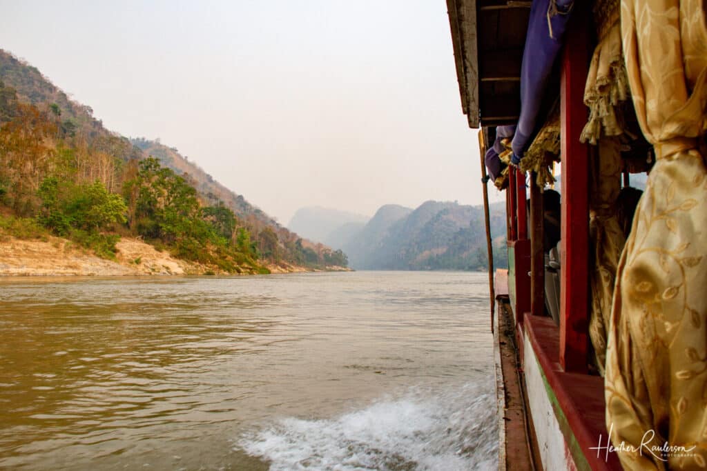 View of the Mekong River from the Slow Boat
