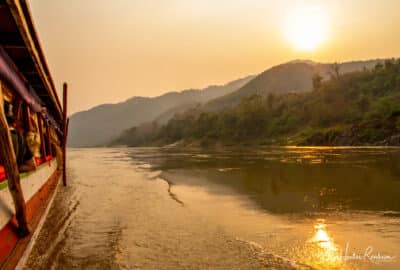 Rising Sun on the Mekong River