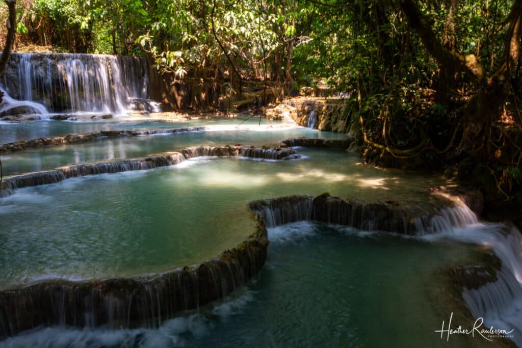 Multiple Tiered Kuang Si Waterfalls