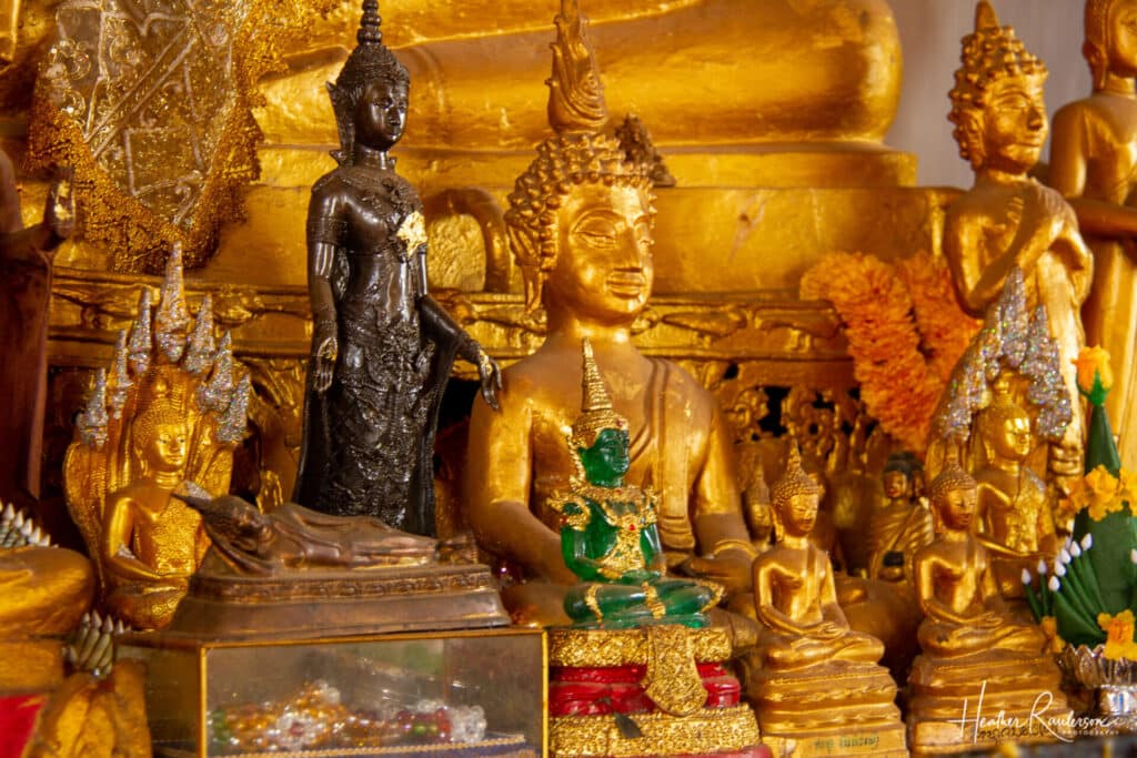Golden Buddhas on Mount Phousi