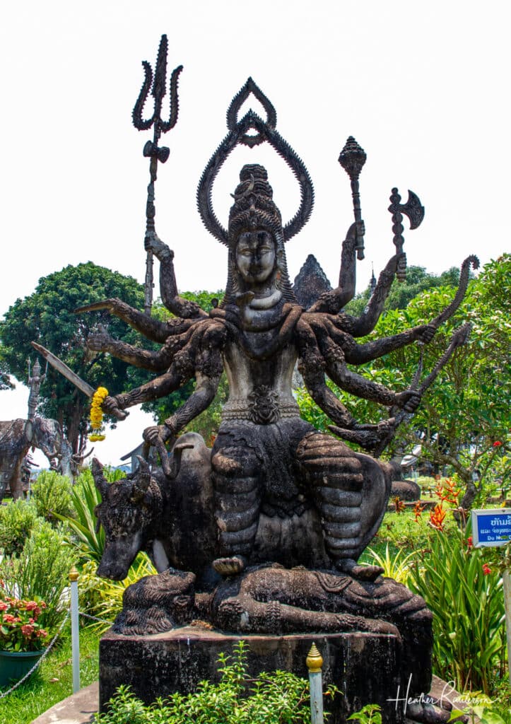 Multiple Arms Statue in Buddha Park