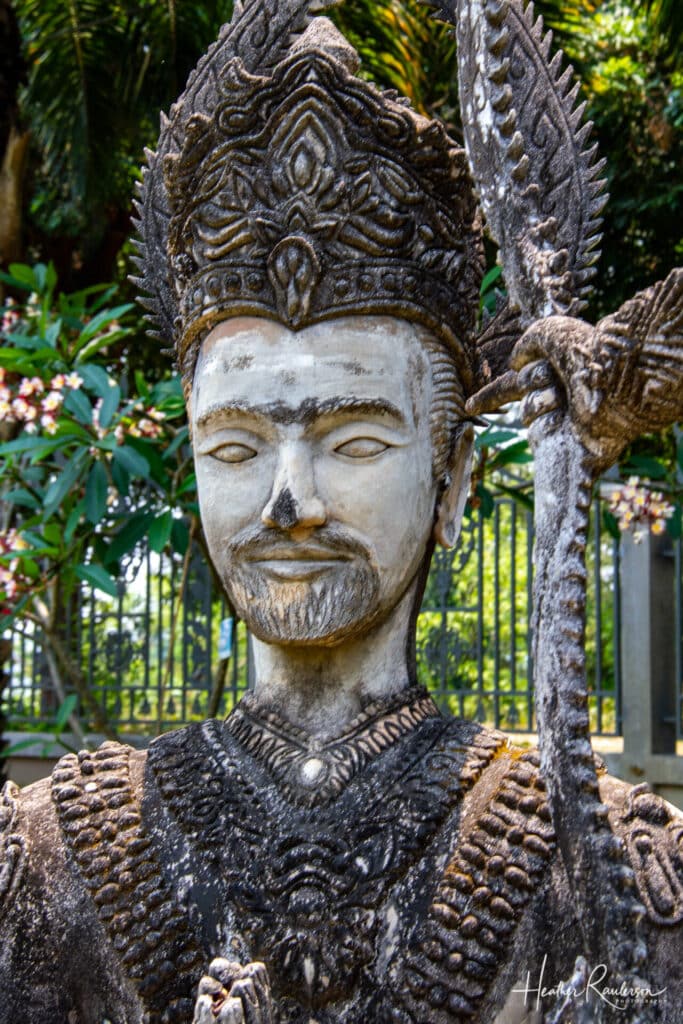 Close-up of statue in Buddha Park