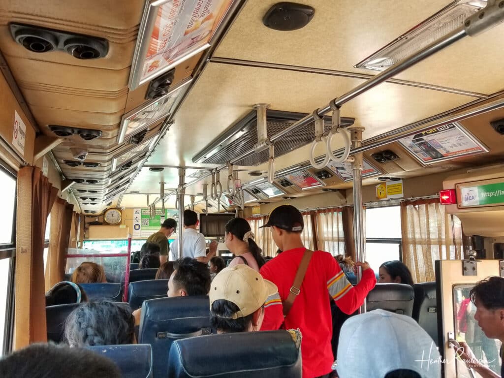 Riding the Bus in Vientiane
