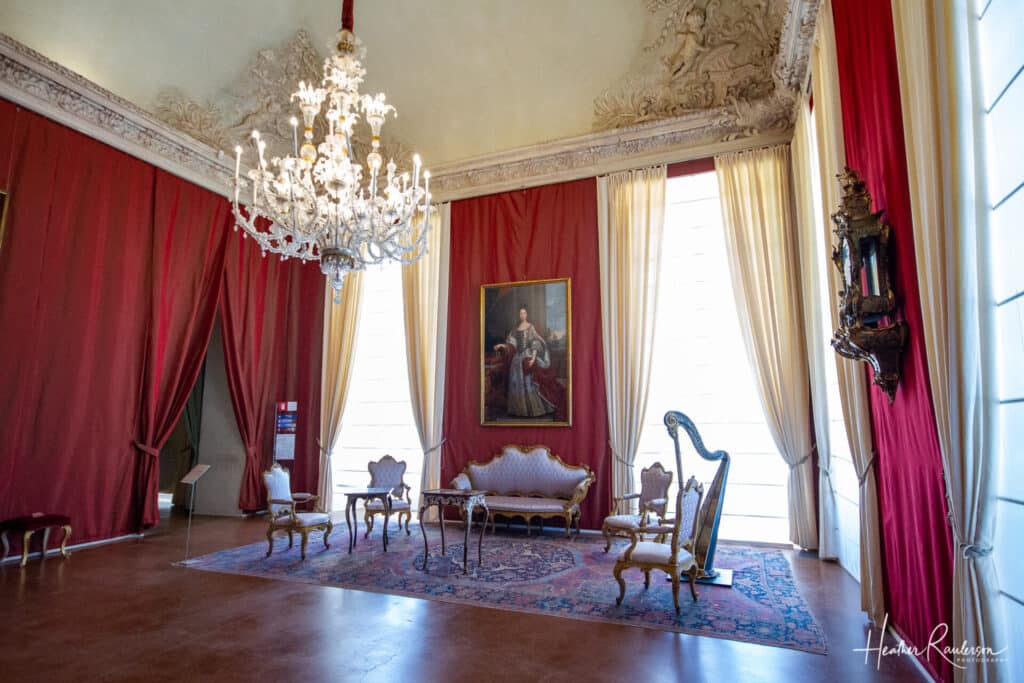 The Queen's Audience Room at La Venaria Reale